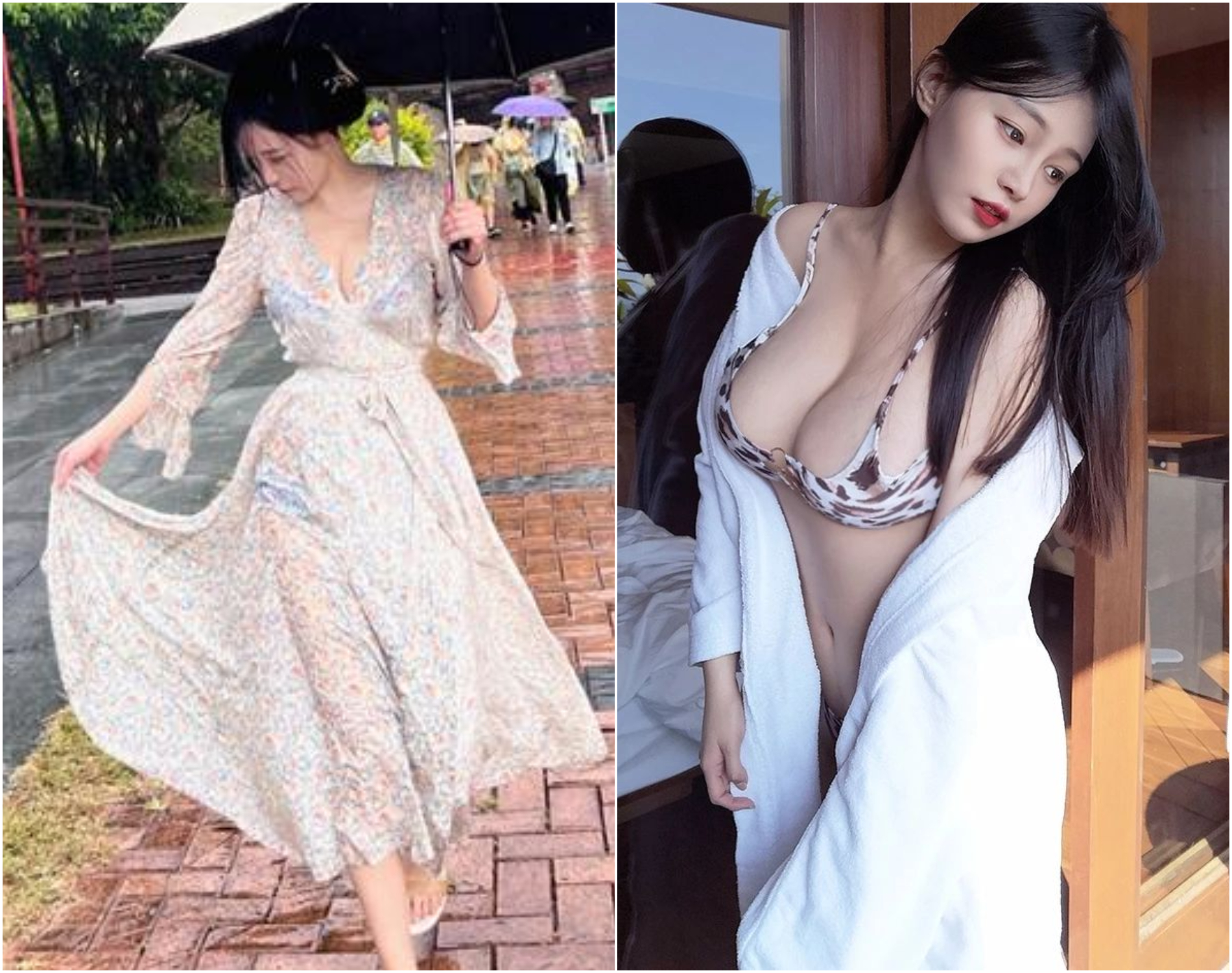 女醫狼狽淋濕大走光 ! 網暖喊: 給你抱抱